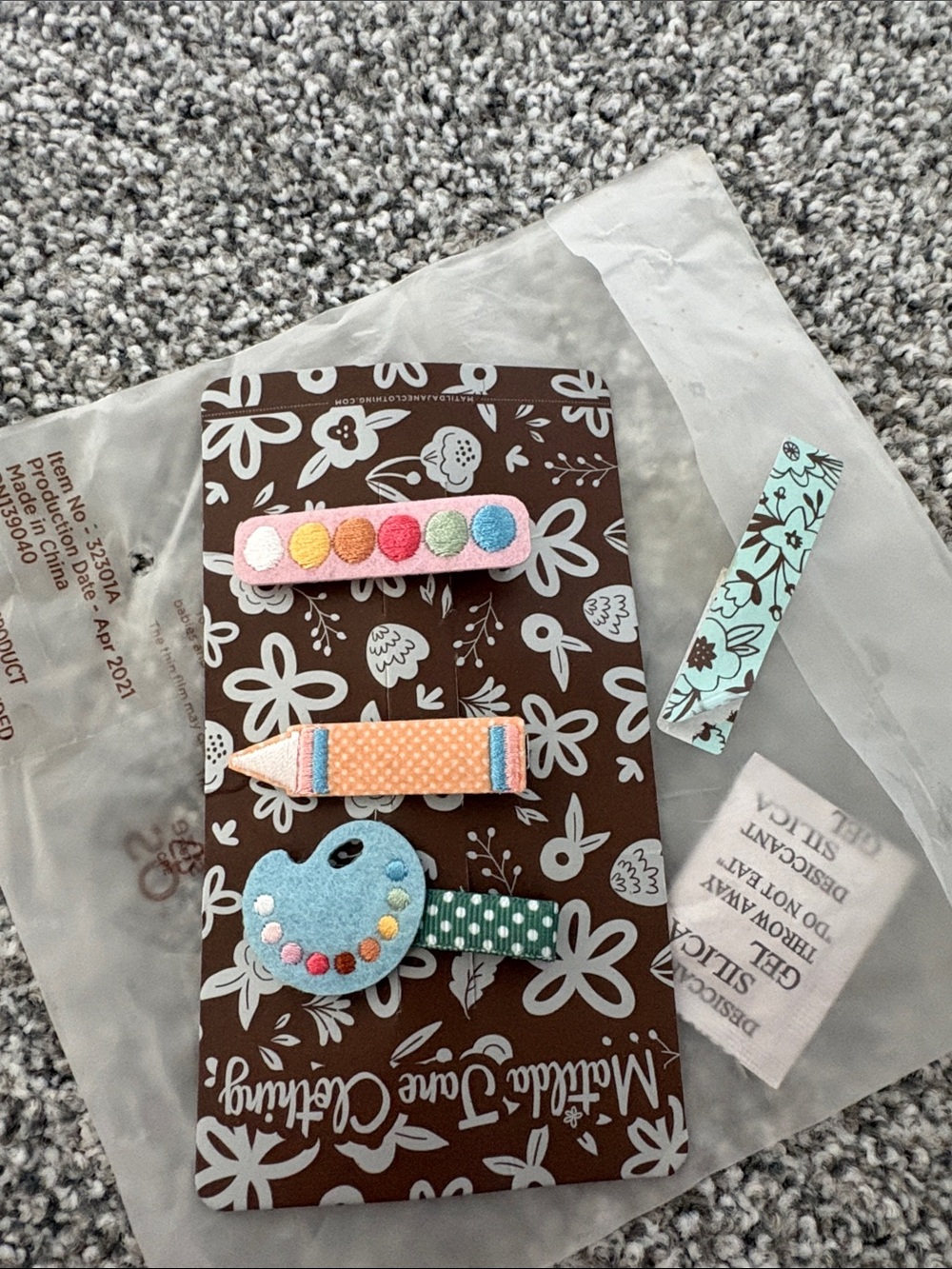Matilda Jane Back to School Hair Barrettes NEW